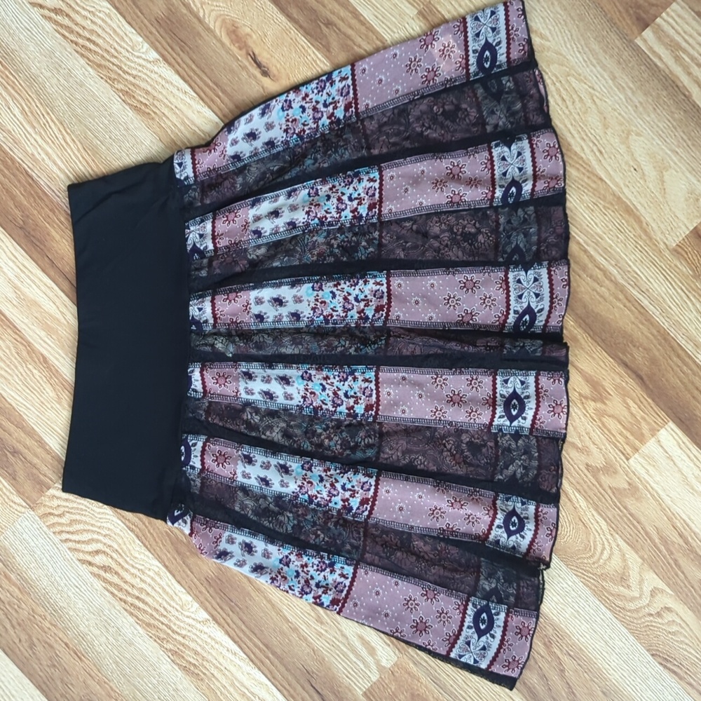 Black and Lace Strapless Tank Top, size S